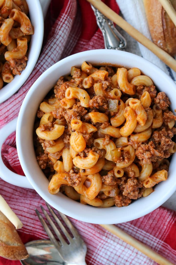 BOWL OF AMERICAN GOULASH