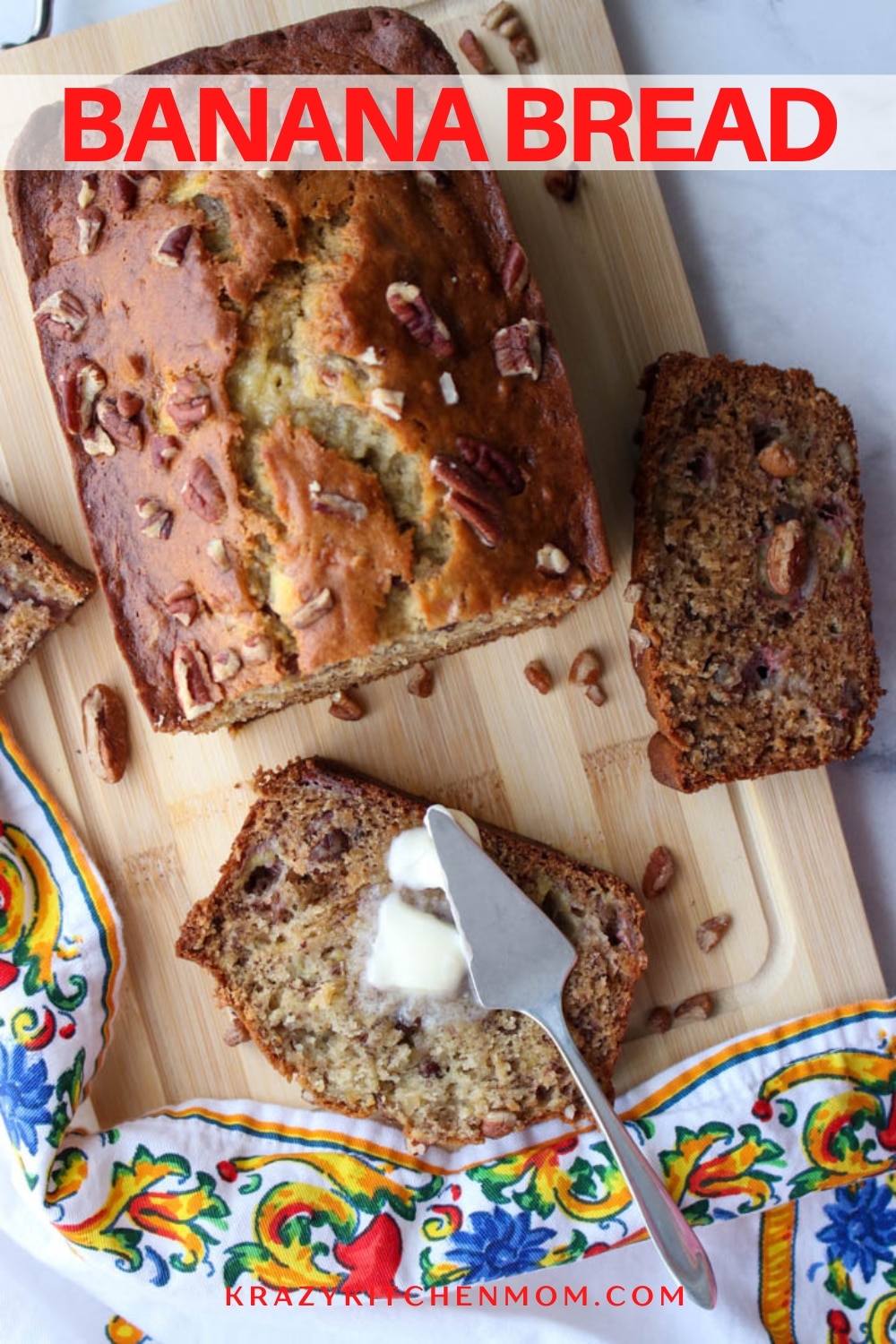 My Mom's Banana Bread recipe is one of my all-time favorites. It's an easy recipe that turns out perfectly every time. via @krazykitchenmom