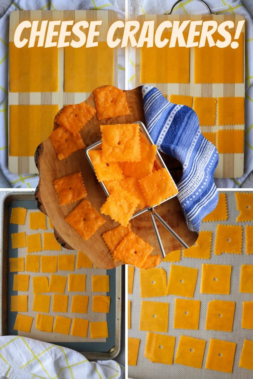 These Keto Cheezit-style crackers are the answer to your crunchy cheese snack cravings. With one ingredient they are amazingly simple to make. via @krazykitchenmom