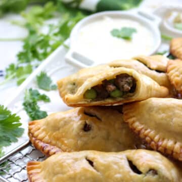 photo of the inside of one samosa