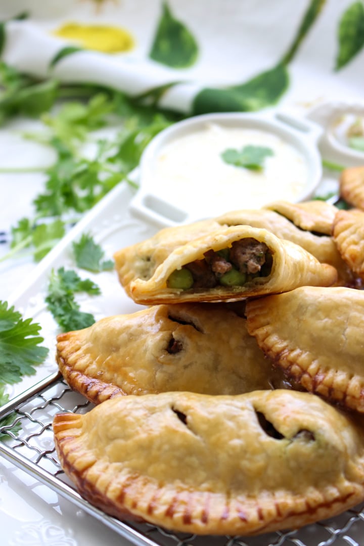 photo of the inside of one samosa