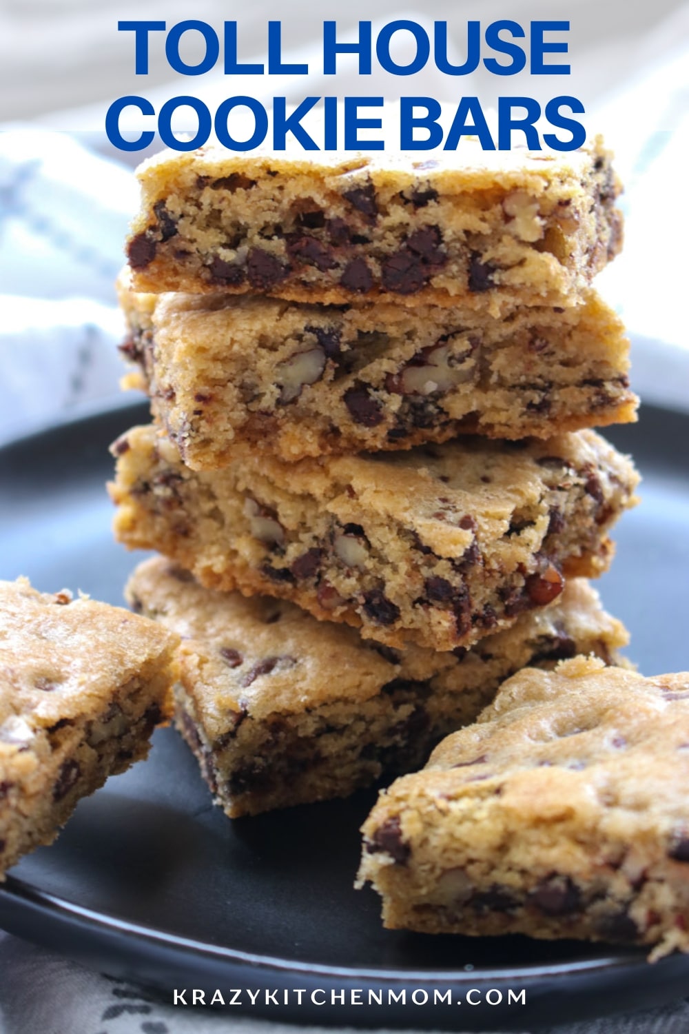 Toll House Cookie Bars - Krazy Kitchen Mom