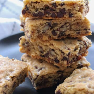 stack of toll house cookie bars