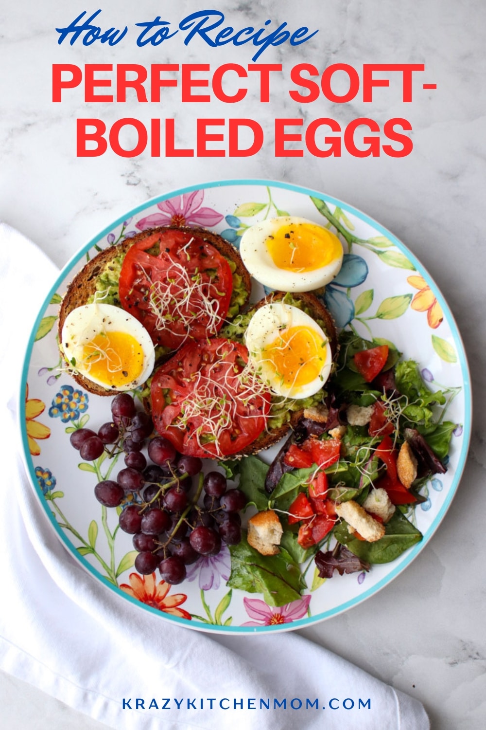 If you're looking for a delicious, protein-packed breakfast to start your day, look no further than the humble soft-boiled egg! With a few simple steps, you can whip up this classic brunch favorite in a matter of minutes.  via @krazykitchenmom