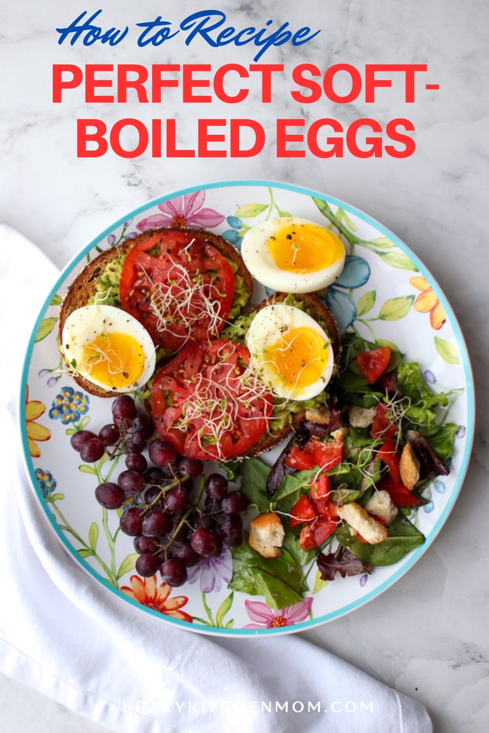 If you're looking for a delicious, protein-packed breakfast to start your day, look no further than the humble soft-boiled egg! With a few simple steps, you can whip up this classic brunch favorite in a matter of minutes.  via @krazykitchenmom