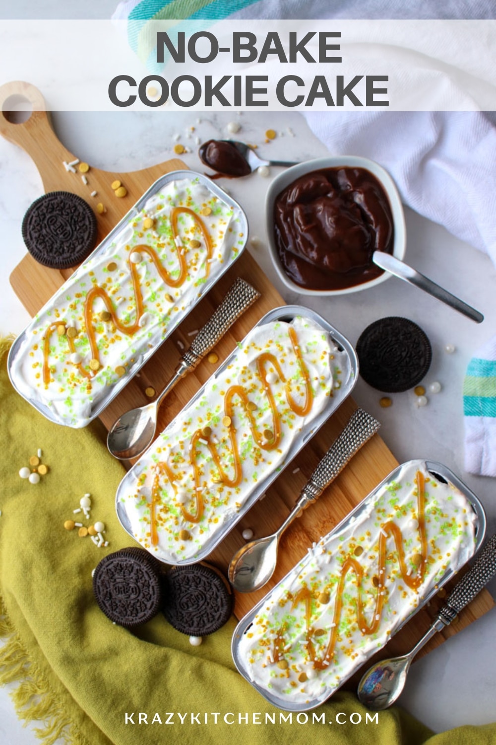 This Oreo cookie refrigerator Cake is an easy no-bake dessert you make and chill in the refrigerator. It's easy and delicious. via @krazykitchenmom