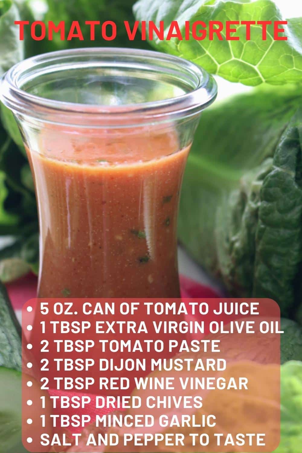 Do you need a flavorful dressing to take your salad to the next level? With just a few ingredients, you can make a simple tomato vinaigrette that's sure to add an extra zing to any dish. This tried-and-true recipe takes less than five minutes to prepare, yet is packed with a delectable mix of tangy, acidic, and slightly sweet flavors.  via @krazykitchenmom