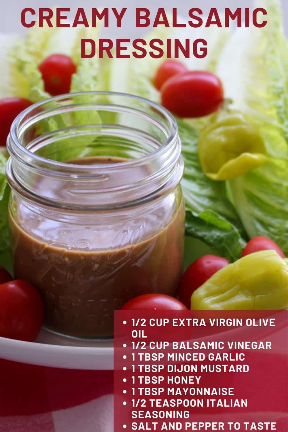 If you could bottle up a flavor, it would be this creamy balsamic dressing. Bursting with earthy, tangy notes. Get ready to love this tangy, creamy salad dressing. via @krazykitchenmom