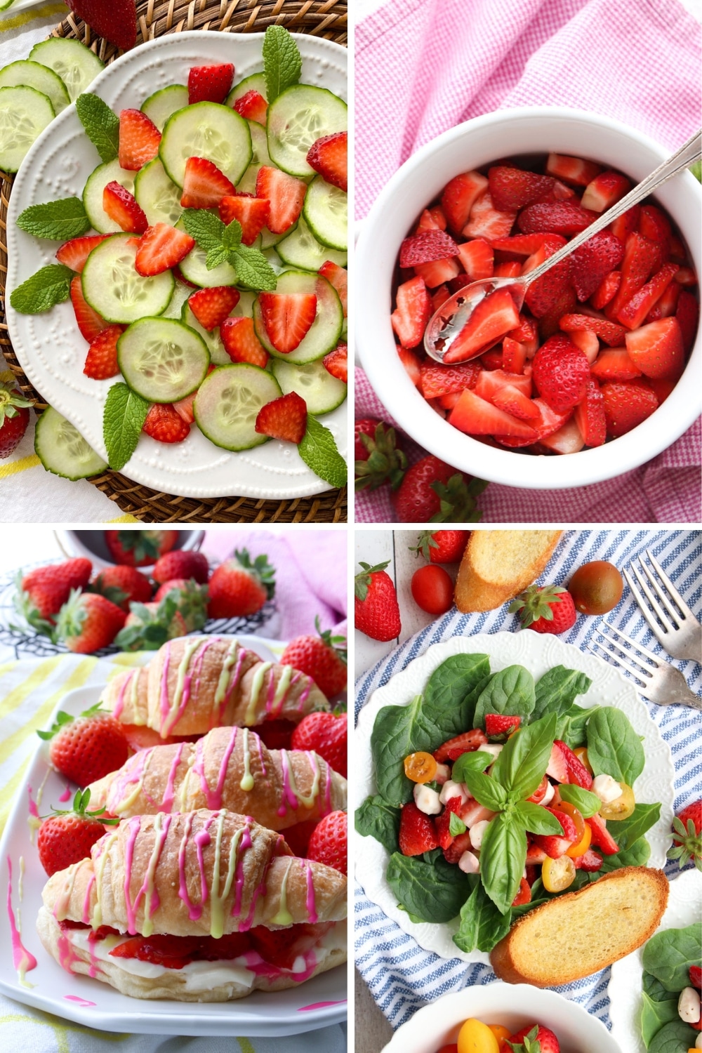 Whether you're craving a fresh bright salad or a creamy smooth no-bake dessert, or a sweet and tangy salad dressing, we've got you covered with 8 of our outstanding strawberry recipes. via @krazykitchenmom