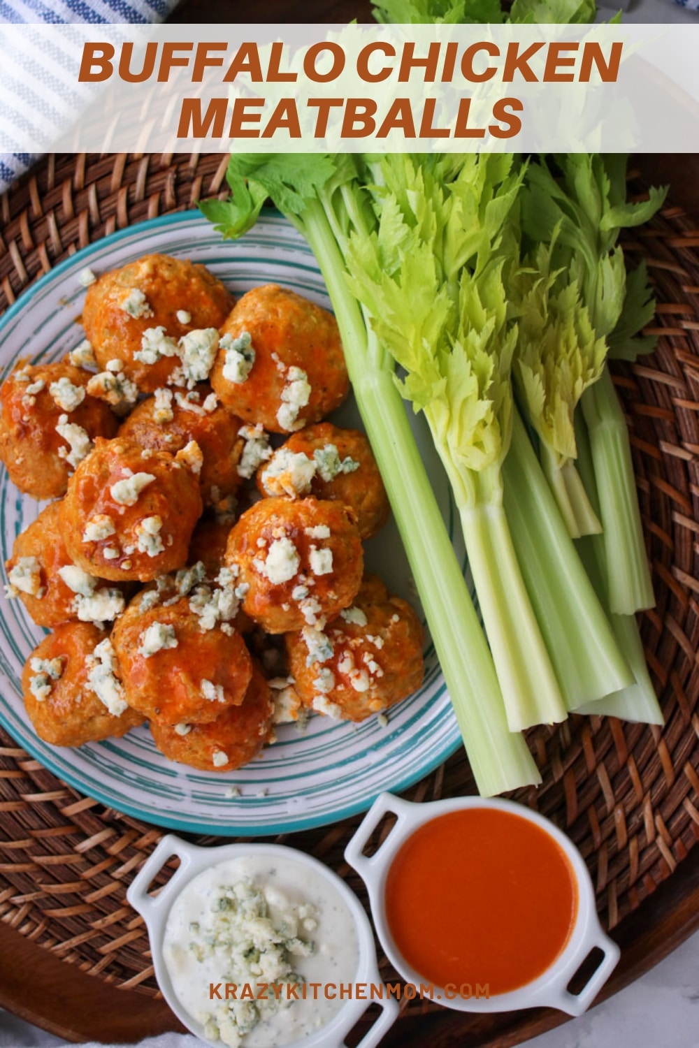 Buffalo chicken meatballs are a zesty, crowd-pleasing way to add a kick of flavor to any dish! With their tangy, spicy sauce, these bite-sized treats are sure to satisfy your cravings. via @krazykitchenmom