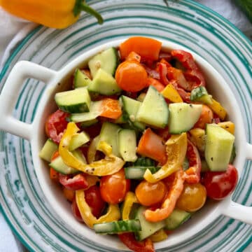 bowl of cucumber salad