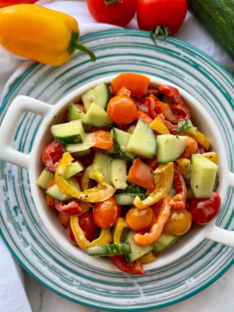 bowl of cucumber salad