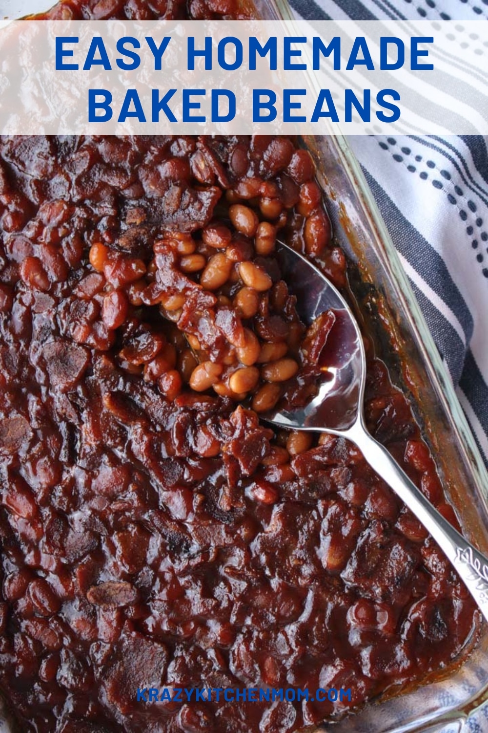 Easily transform two cans of beans into sweet and smoke homemade baked beans. This is the only side dish you need this summer. via @krazykitchenmom