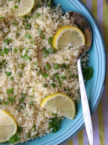 bowl of lemon couscous