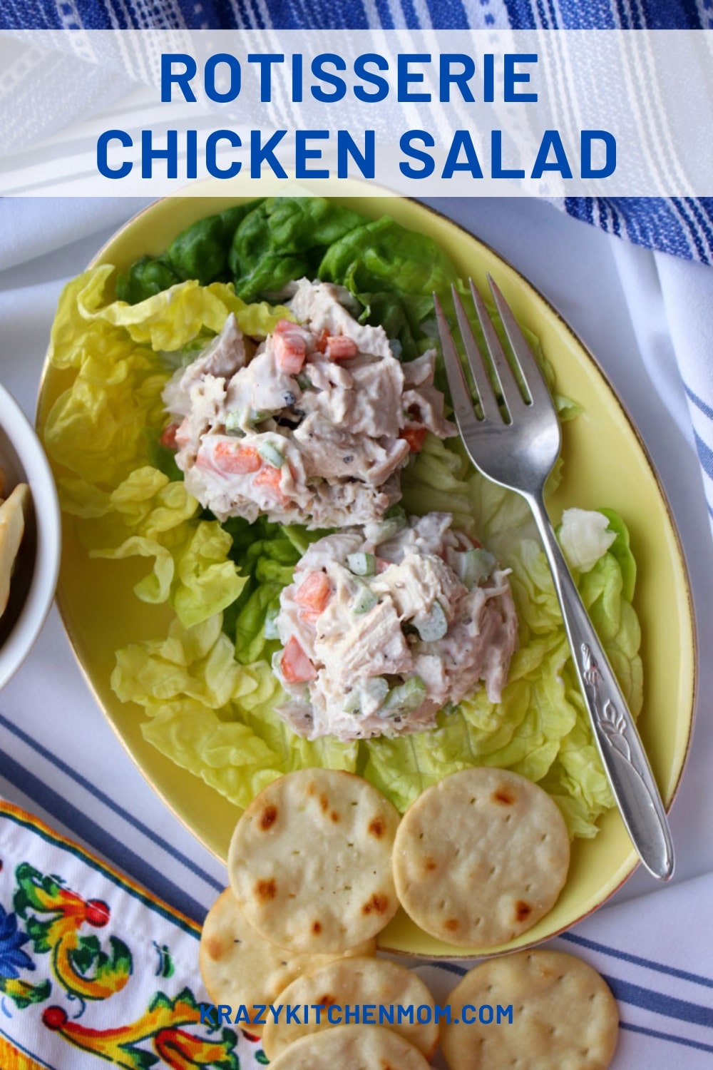 Whether you're hosting a backyard party, looking for a light lunch, or want to serve something special for dinner, rotisserie chicken salad is the perfect choice. via @krazykitchenmom