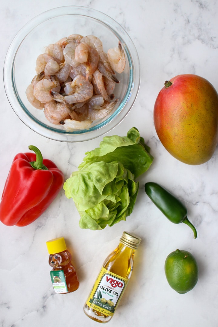 Ingredient to make SHRIMP AND MANGO SALAD 