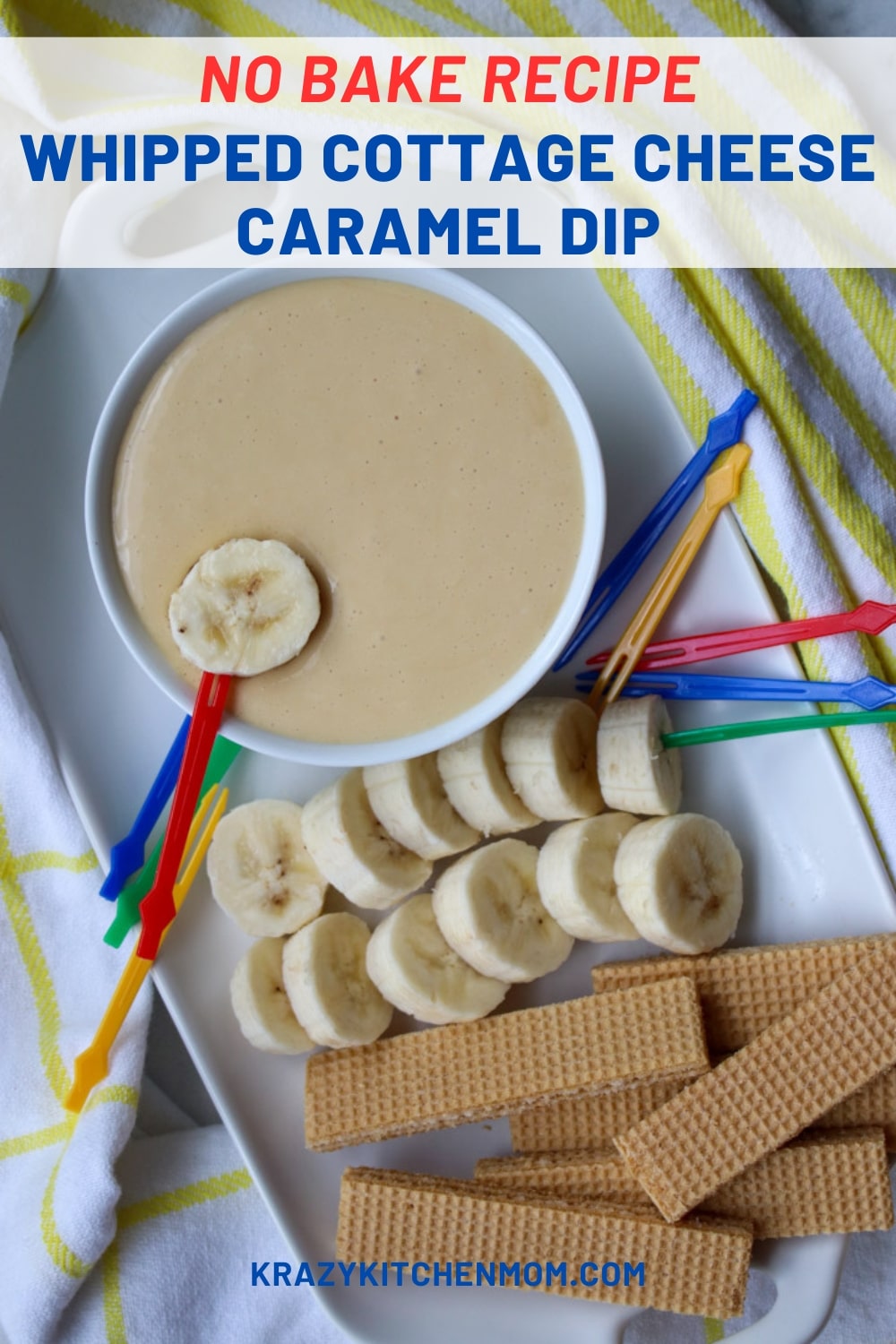 Craving something sweet but don't want to derail your diet? Try this irresistible Whipped Cottage Cheese Caramel Dip. via @krazykitchenmom