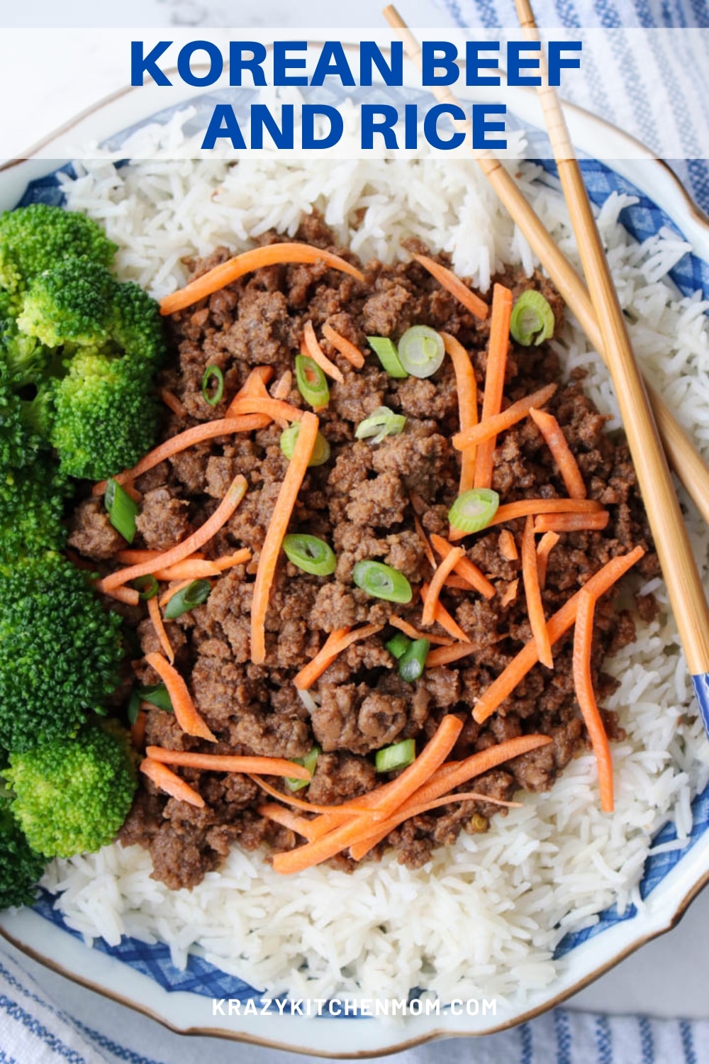 This is a quick version of the classic Korean bulgogi served over rice. It's perfect for a quick weeknight meal for the entire family.  via @krazykitchenmom