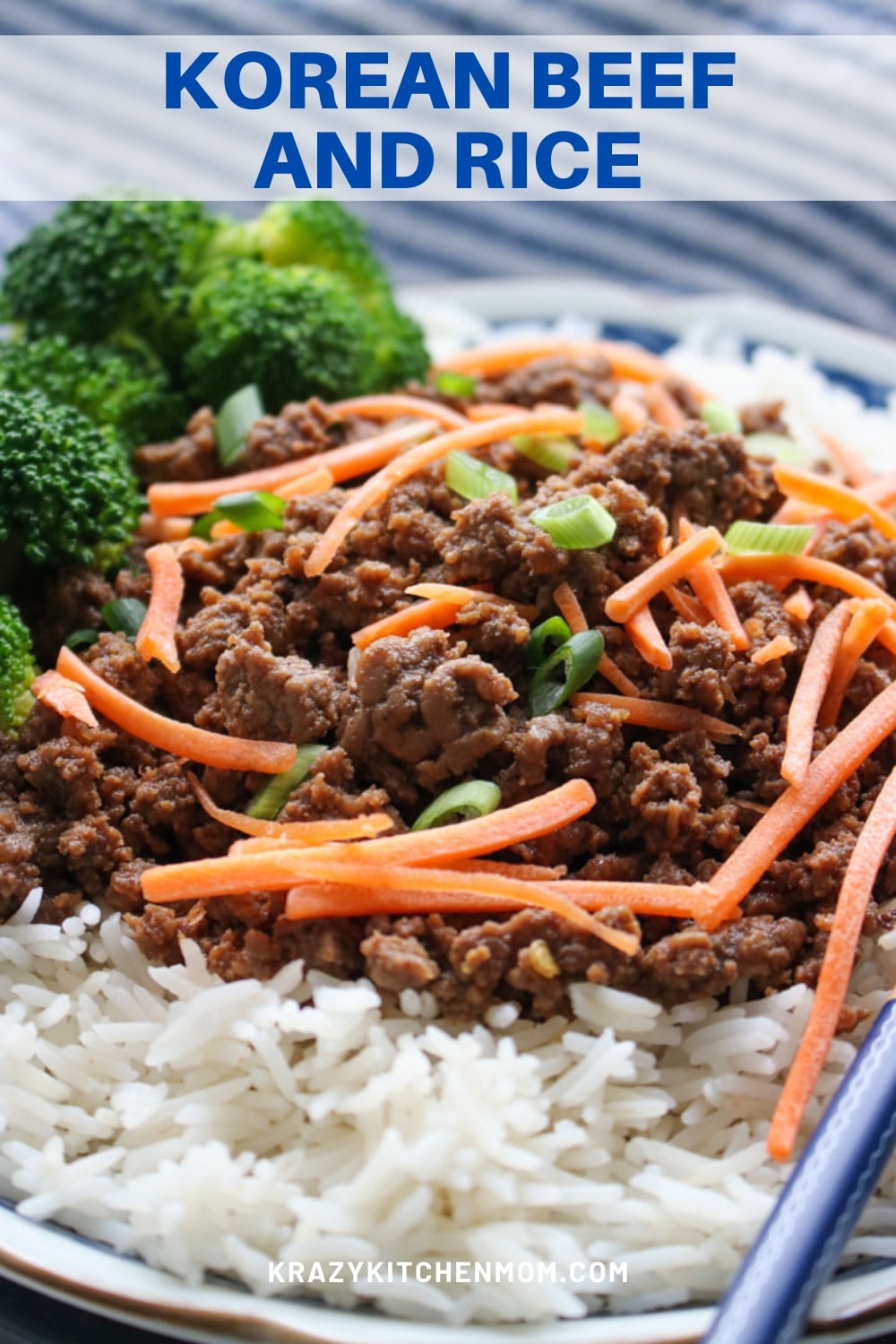 This is a quick version of the classic Korean bulgogi served over rice. It's perfect for a quick weeknight meal for the entire family.  via @krazykitchenmom