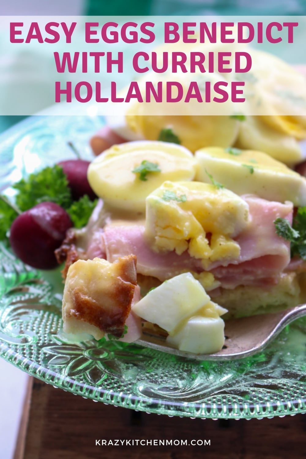 Enjoy an easy breakfast recipe with a twist – make Eggs Benedict with a delicious Curried Hollandaise sauce. Ready in under 30 minutes. via @krazykitchenmom