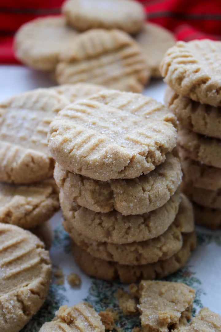 Stack of Peanut Butter Cookies