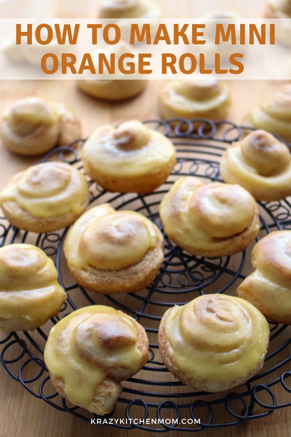 These mini rolls have all the flavors and convenience of refrigerator rolls in a fun little bite-sized treat. Your friends and family will love them.  via @krazykitchenmom