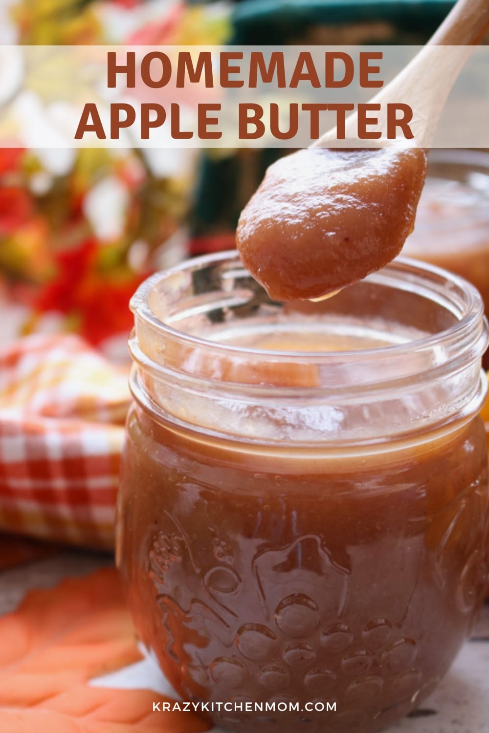 Nothing screams Fall like the smell of homemade apple butter simmering on the stove. This easy recipe is sure to please everyone! via @krazykitchenmom