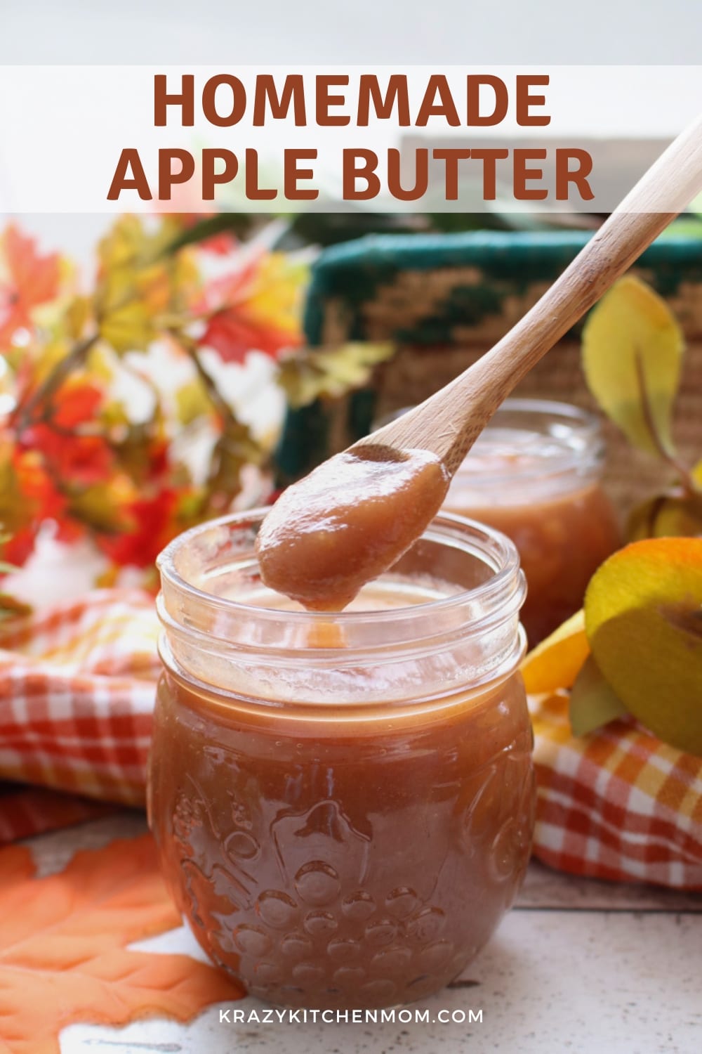 Nothing screams Fall like the smell of homemade apple butter simmering on the stove. This easy recipe is sure to please everyone! via @krazykitchenmom