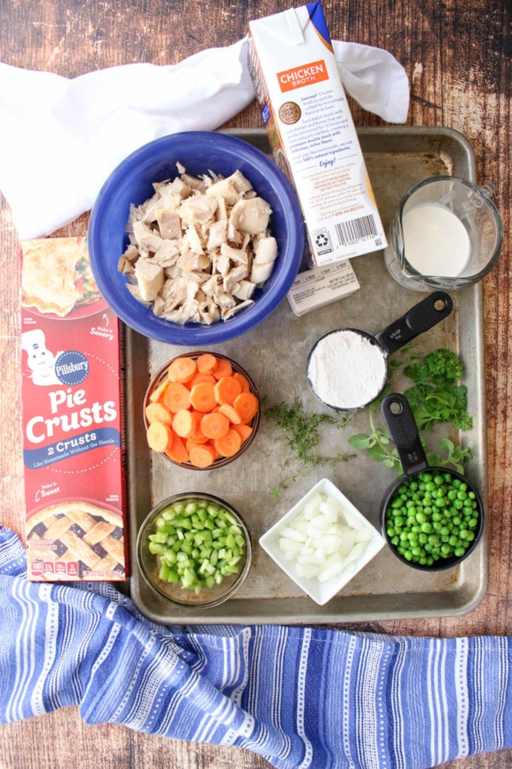 ingredients to make turkey pot pie