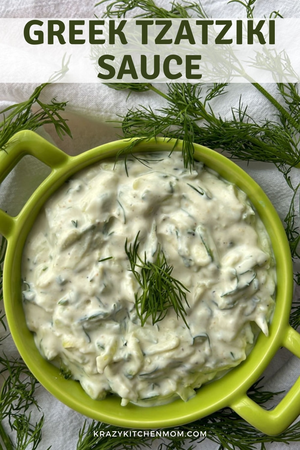 Greek tzatziki sauce is the perfect condiment, boasting bursts of creamy and tart flavor in every bite. This traditional Mediterranean dip made from yogurt, cucumbers, fresh herbs, and a blend of spices is a staple in Greek cuisine. via @krazykitchenmom