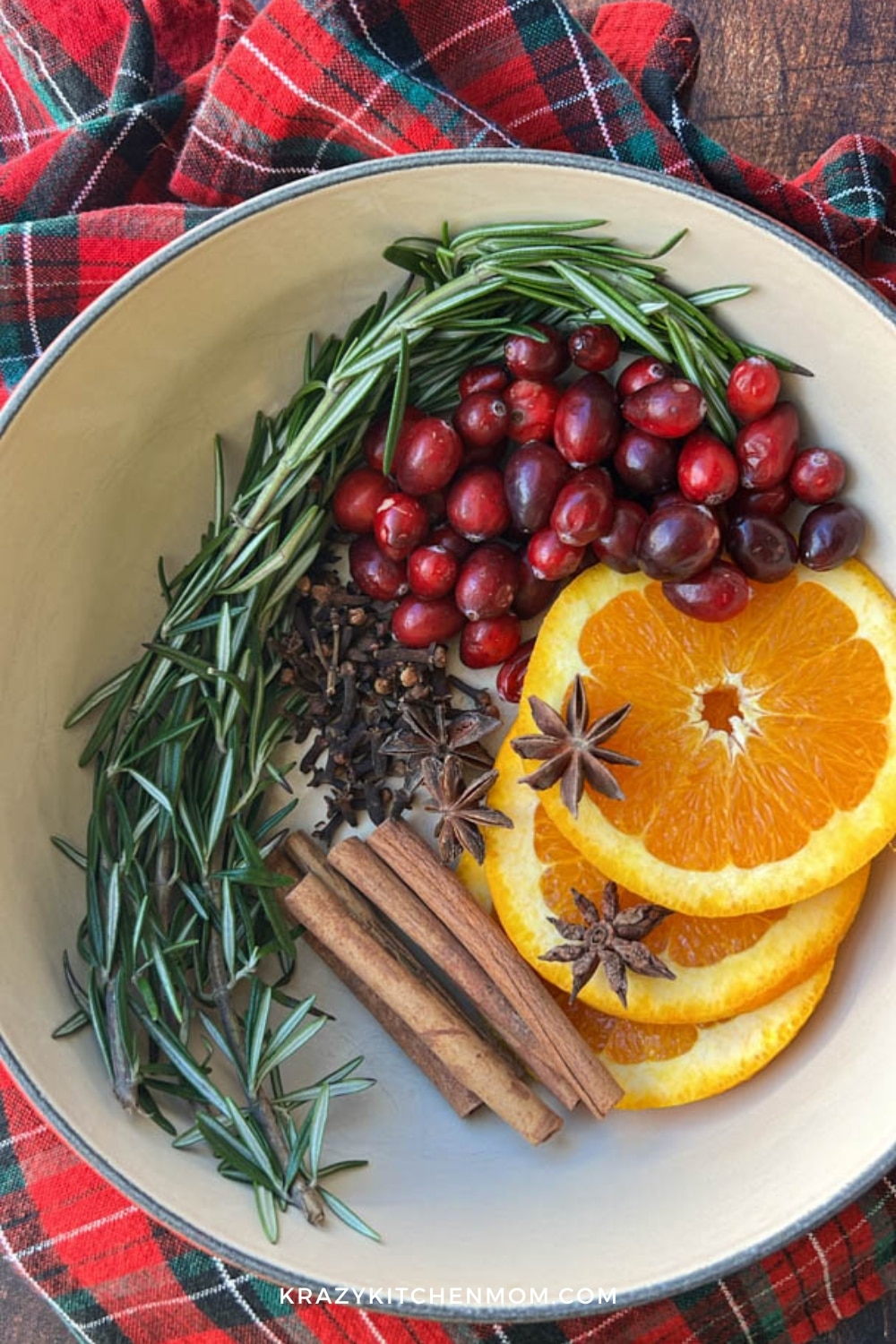 simmer pot ingredient in a large soup pot