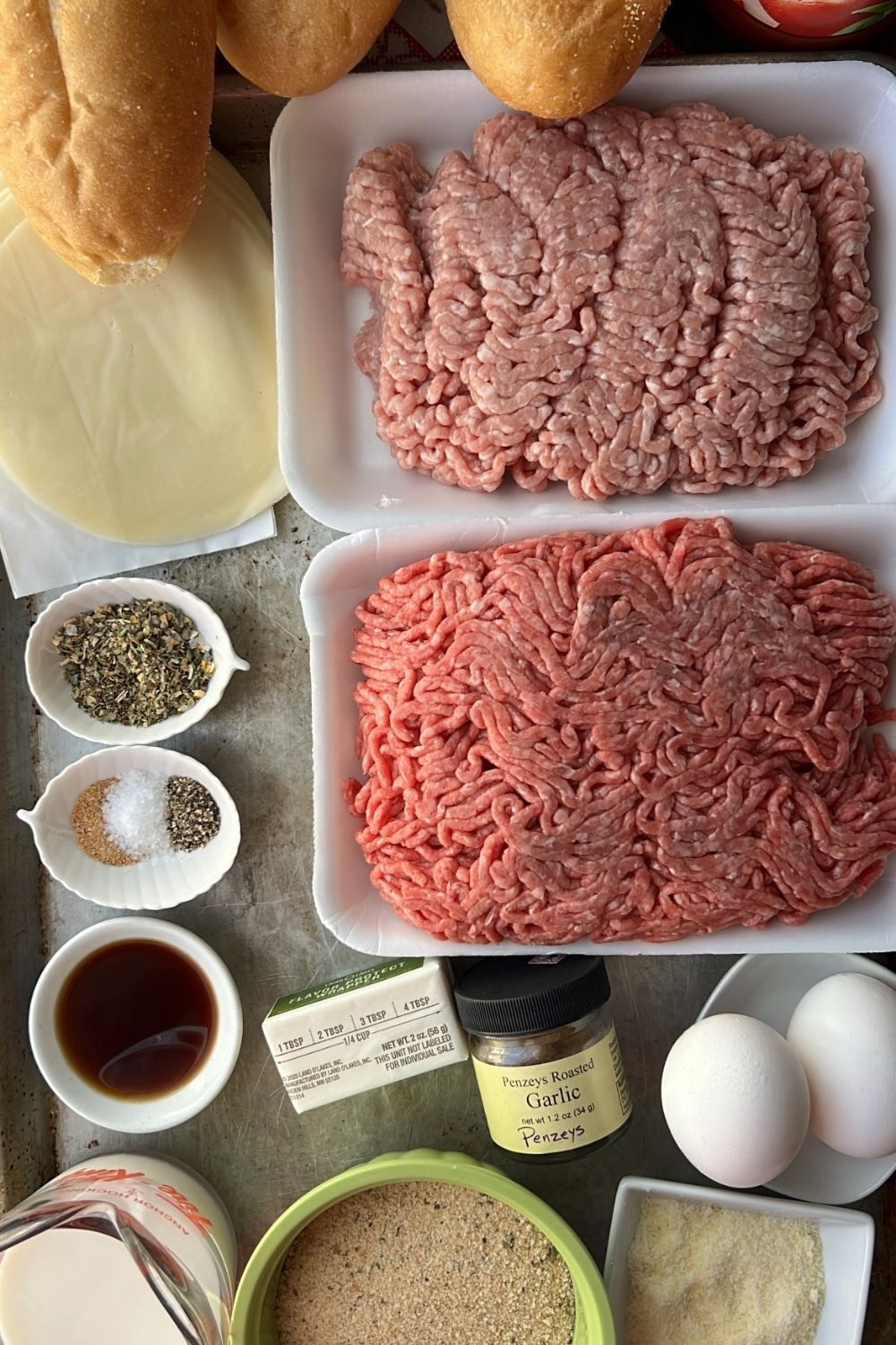 ingredients to make meatball subs