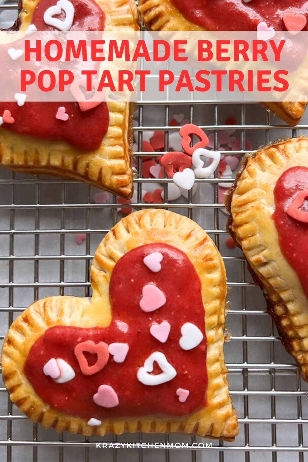 Homemade Berry Pop Tart Pastries are easy to make and taste just like the store-bought version. Warning: they'll disappear quickly. via @krazykitchenmom