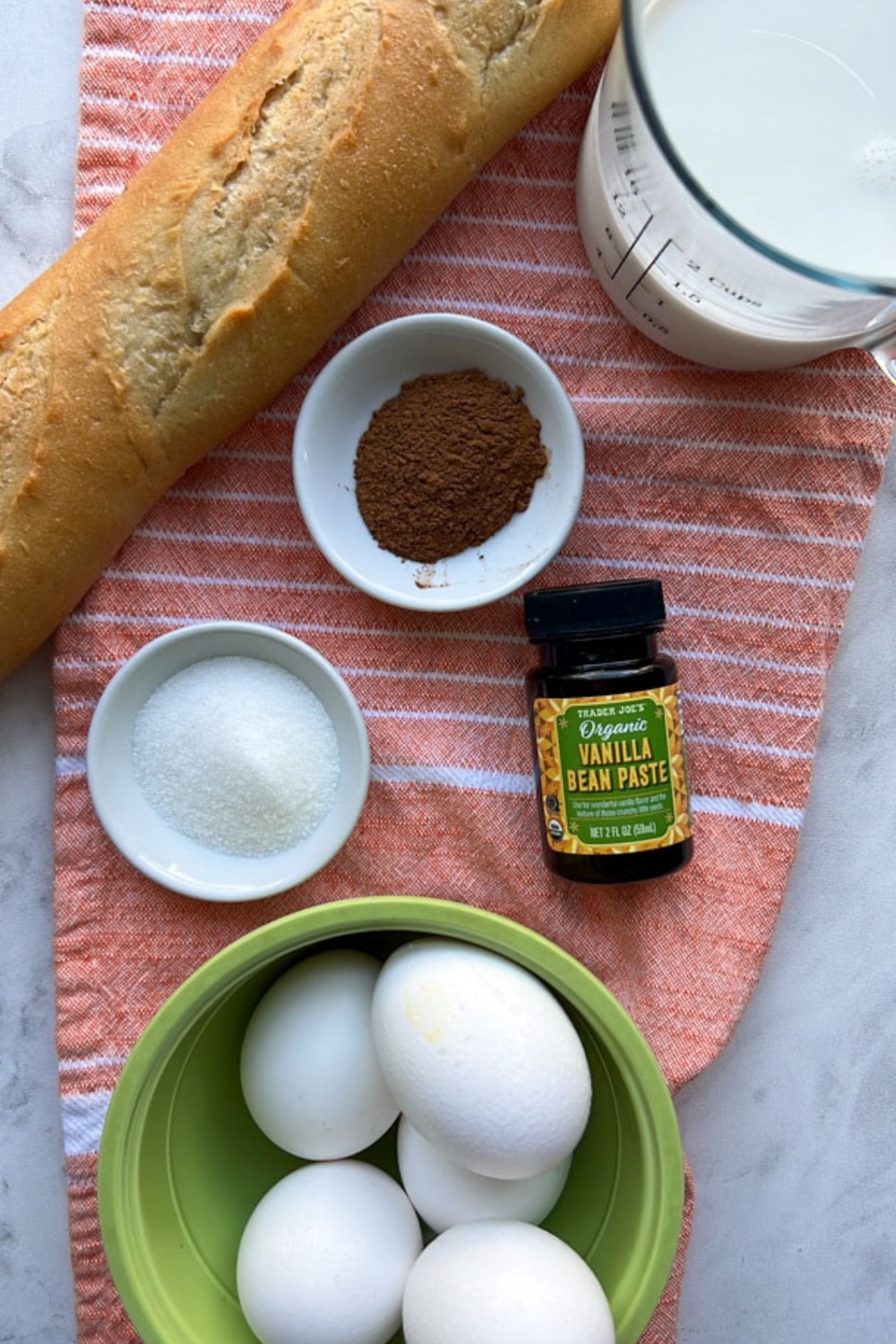 INGREDIENTS TO MAKE FRENCH TOAST MUFFIN CUPS 