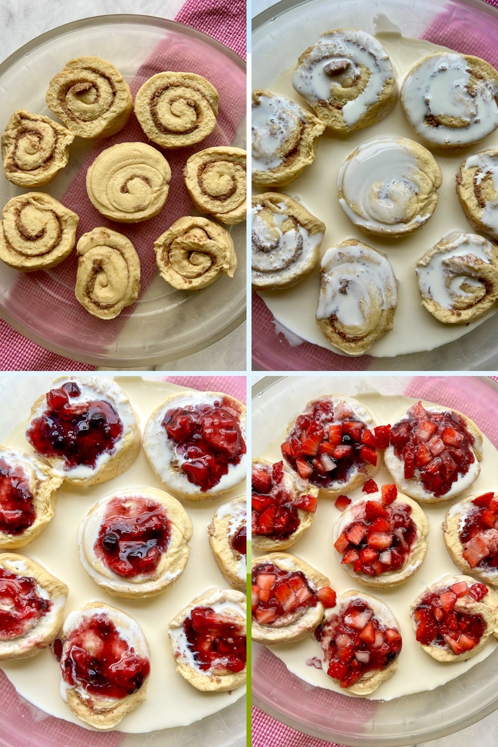 How to make strawberry rolls with strawberry cream cheese frosting
