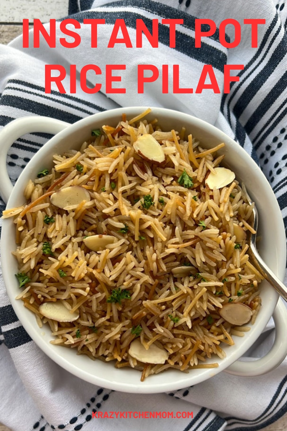 This one-pot nutty rice pilaf combines perfectly cooked rice with aromatic spices and nutty butter, delivering a fragrant and flavorful side dish that's both convenient and delicious. via @krazykitchenmom