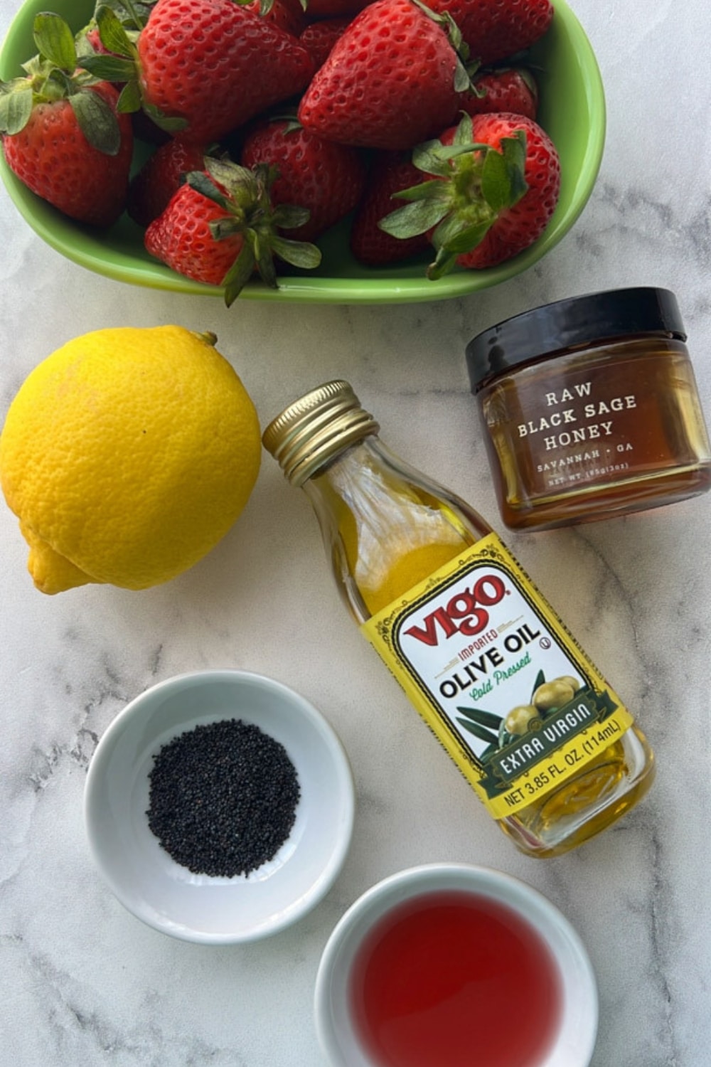 ingredient to make strawberry poppy seed salad dressing