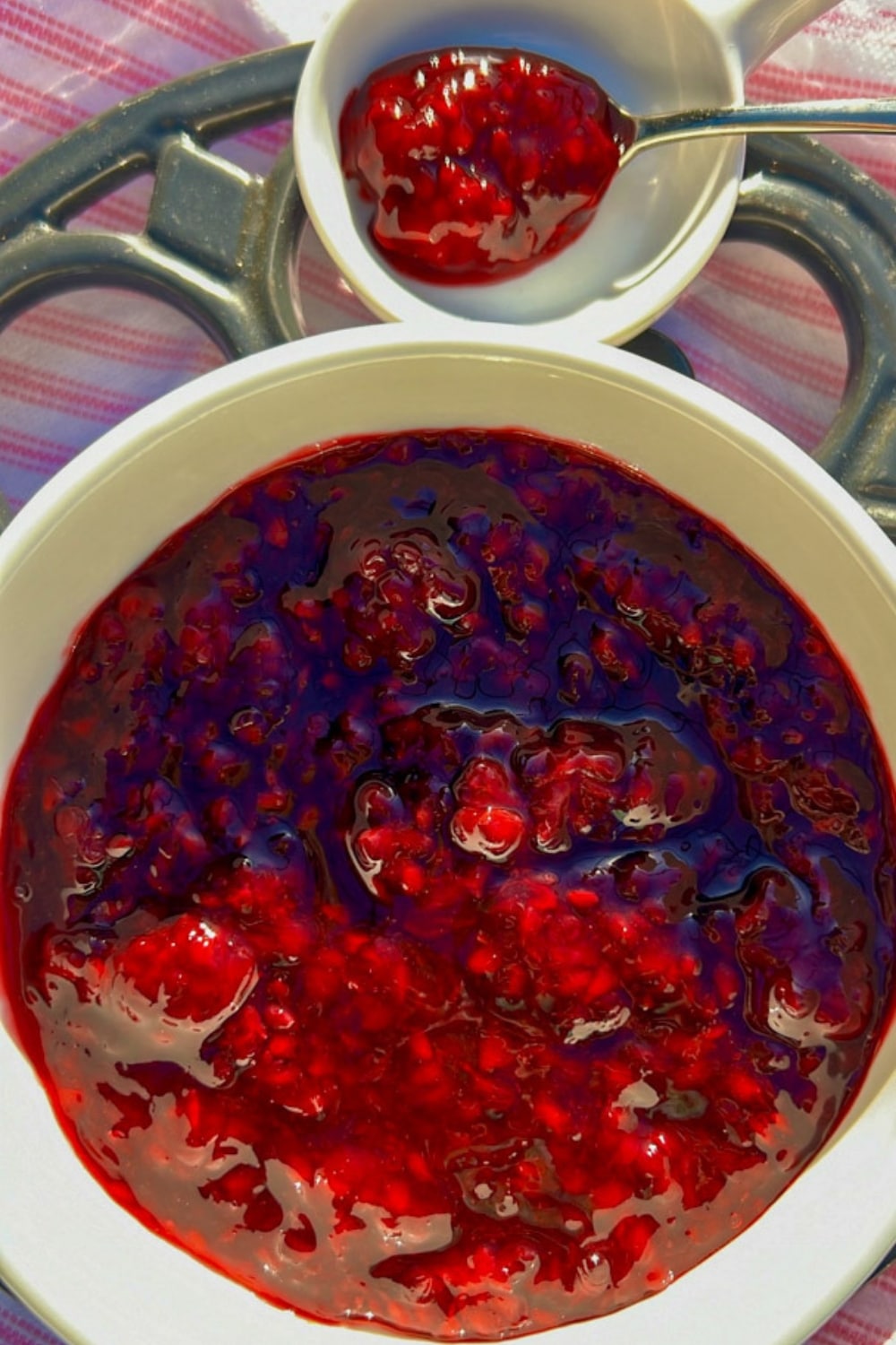 bowl of blackberry jam