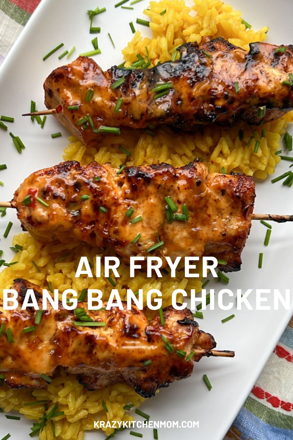 A delicious and healthy take on flavorful, sweet, spicy, tangy chicken kabobs that are a true family favorite. Once you try this recipe, you’ll make it regularly.  via @krazykitchenmom