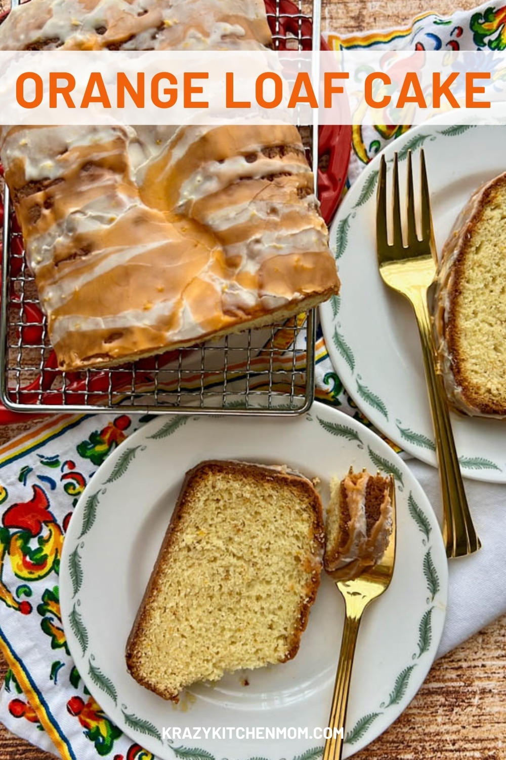 Delight your taste buds with a bright orange citrusy flavor with this delightful loaf cake that is always a family favorite. via @krazykitchenmom