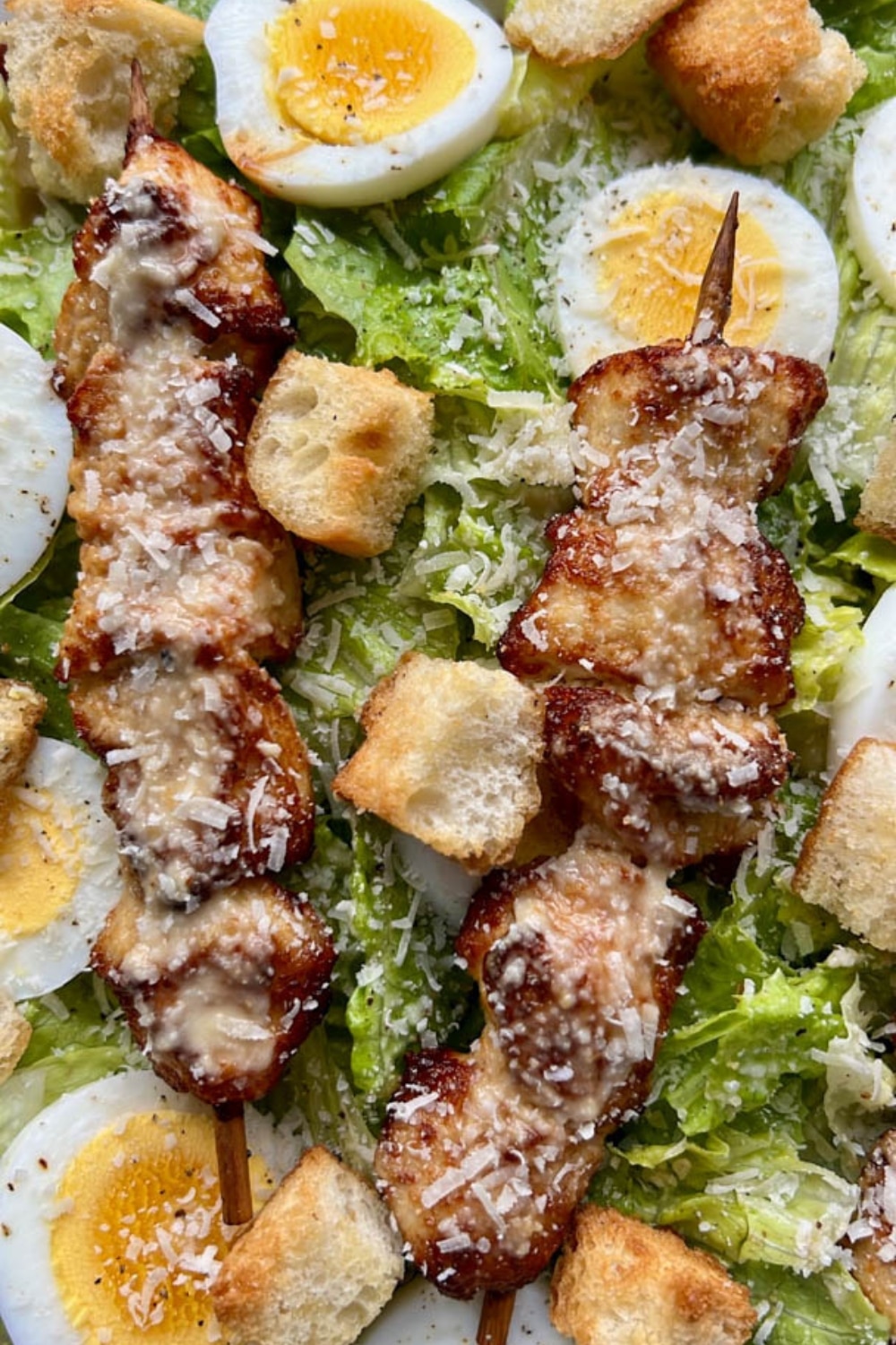 Air Fryer Caesar Chicken Skewers