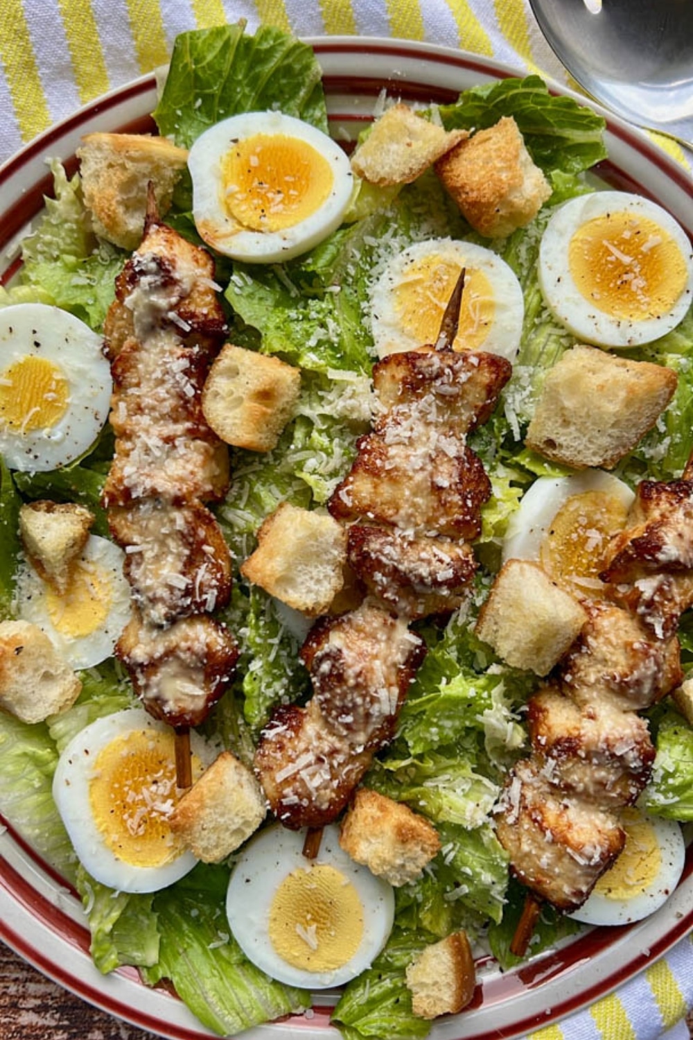 Air Fryer Caesar Chicken Skewers