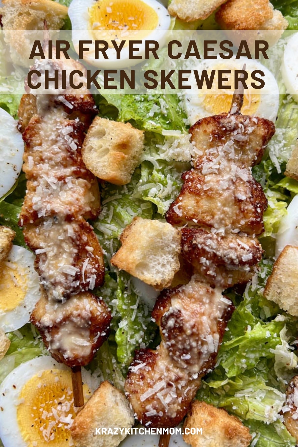 These skewers take succulent pieces of chicken breast, marinated in a zesty Caesar dressing, and cook them to golden-brown perfection in the air fryer. The result? Juicy, flavorful bites with a satisfying crunch, all while cutting down on the extra oil typically used in frying. via @krazykitchenmom