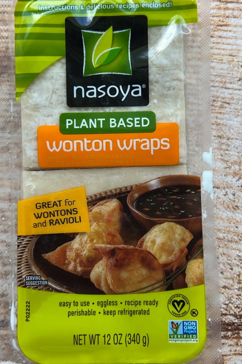 ingredients for wonton strips