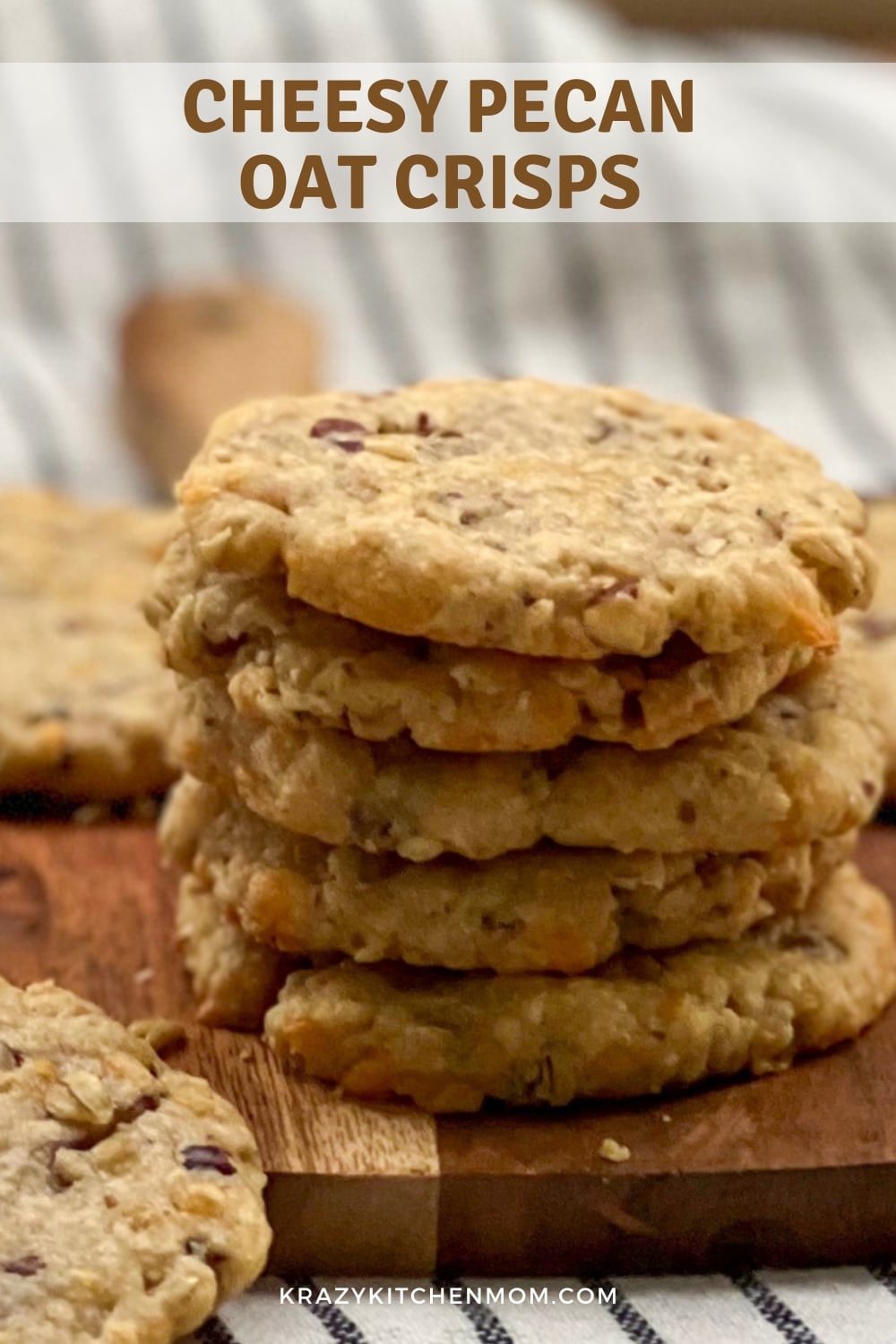 Every holiday party needs these cheesy pecan crips. This recipe is a decadent mix between a cracker and shortbread. via @krazykitchenmom