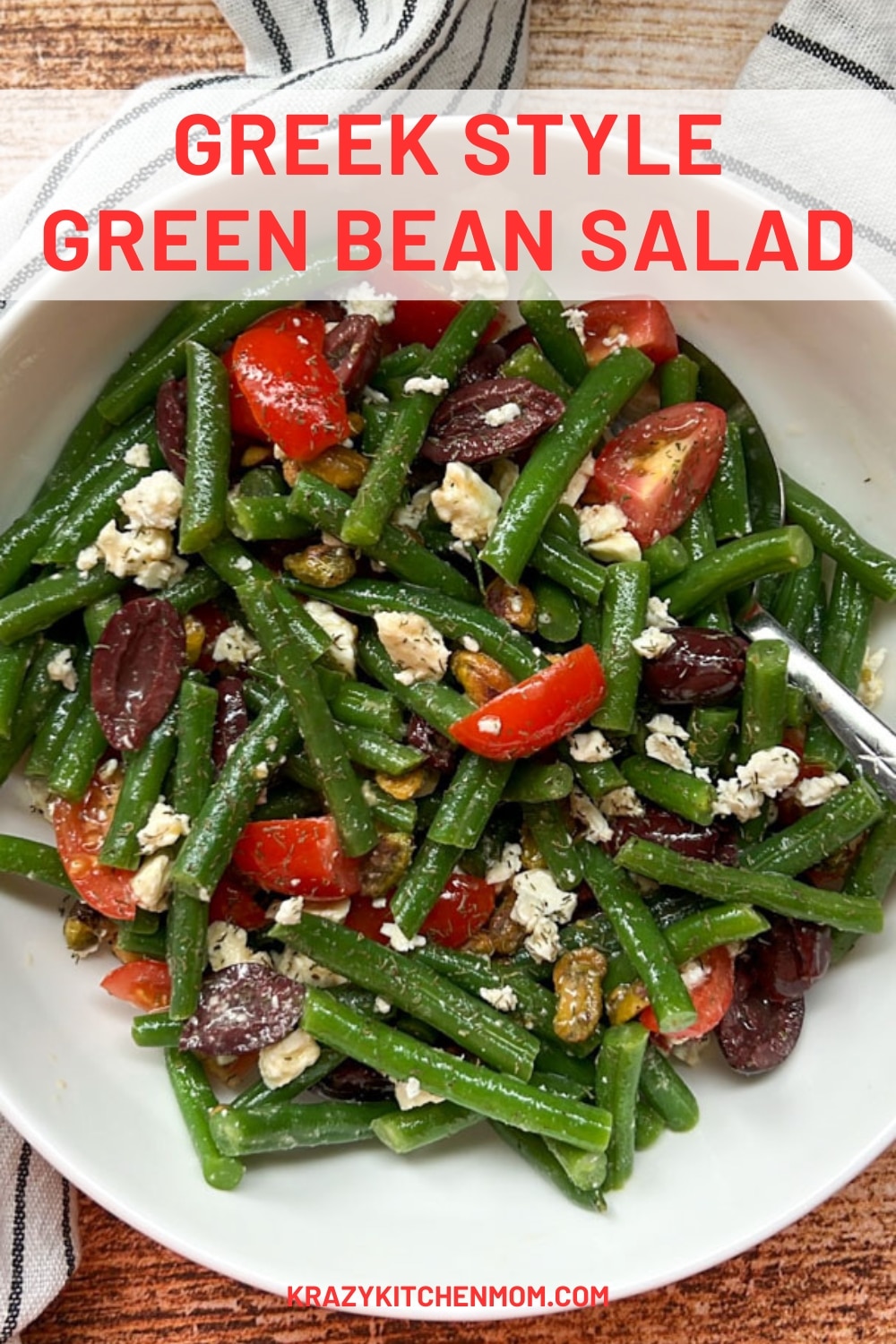 Greek Green Bean Salad is a refreshing and vibrant dish that highlights the flavors of Greece through fresh ingredients. It features crisp green beans, ripe tomatoes, olives, and feta cheese, all tossed in a light, tangy dressing. via @krazykitchenmom