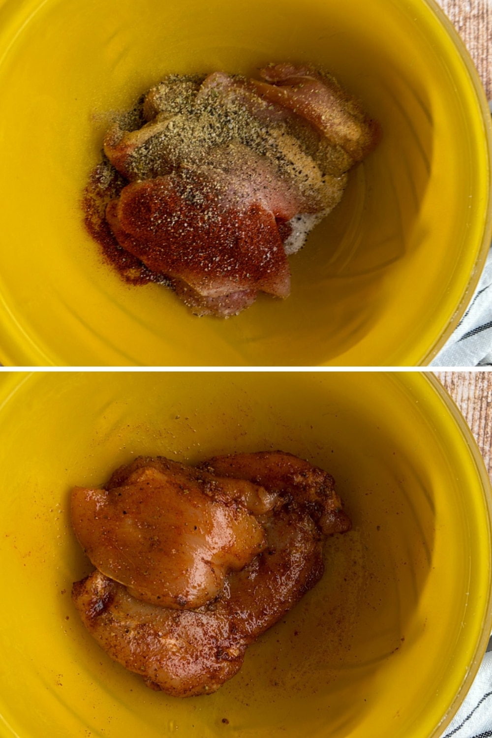 How to make Greek Backed Chicken Thighs