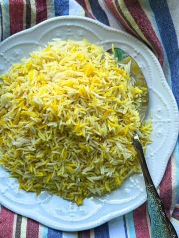 bowl of indian rice