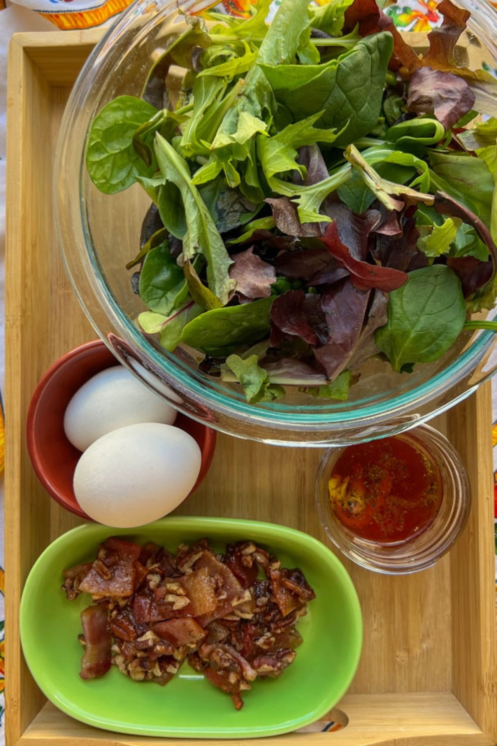ingredients to make breakfast bistro salad