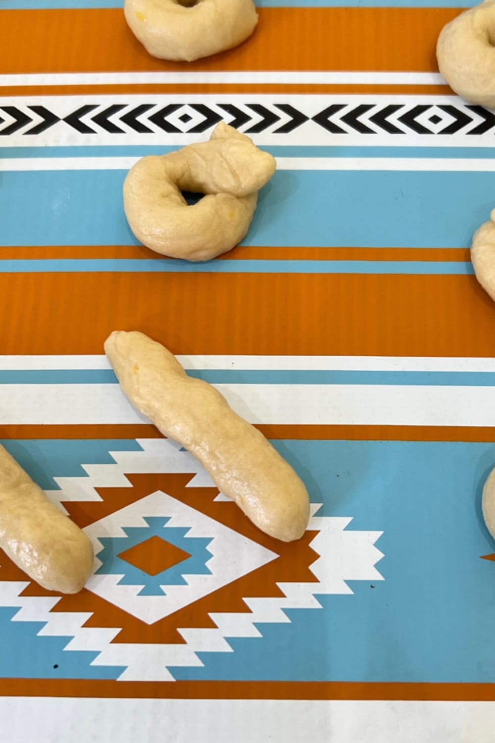 photo showing how to shape Italian Easter Cookies.